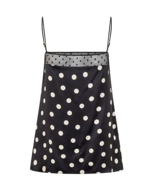 Stella McCartney Polka Dot Relaxed Fit Top - Black