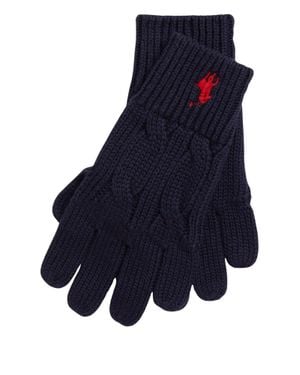 Ralph Lauren Boy's Cotton Gloves - Blue