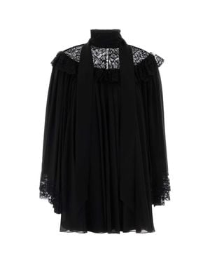 Chloé Silk Mini Dress - Black