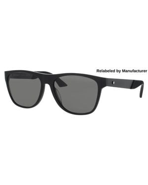 Montblanc Mb0298S Acetate Sunglasses 56-16-145 With Case Included - Black