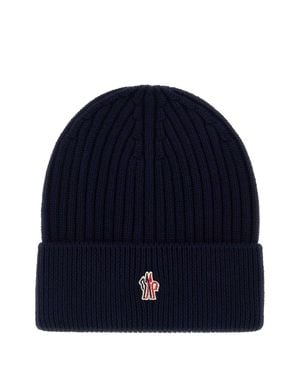 Moncler Wool Beanie Hat - Blue