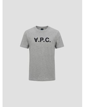 A.P.C. A. P.C. Standard Fit T-Shirt - Gray