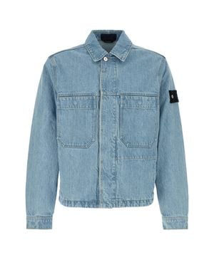 Stone Island Biker Jacket - Blue