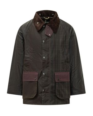 BARBOUR SELECT Patchwork Jacket With Contrast Collar - Black