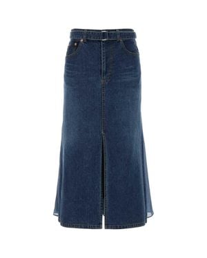 Sacai Denim Skirt - Blue
