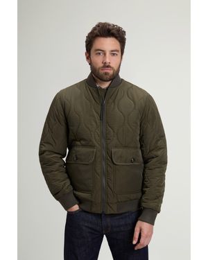 Woolrich Onion Quilted Bomber Jacket - Green