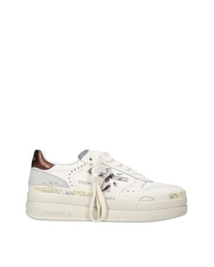 Premiata Platform Low-Top Sneaker - White