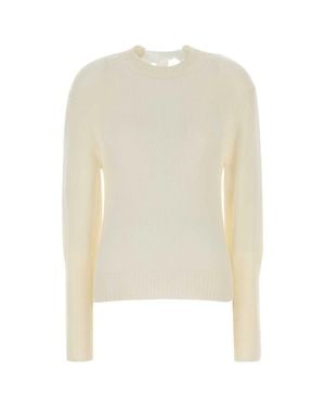 Lanvin Ivory Cashmere Blend Sweater - White