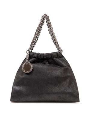 Stella McCartney Chic Mini Borsa With Drawstring Detail - Black