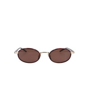 Chimi Acetate Sunglasses With Sleek Round Frame - Brown