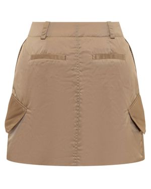 JW Anderson J. W. Anderson Mini Cargo Skirt With Quilted Details - Natural