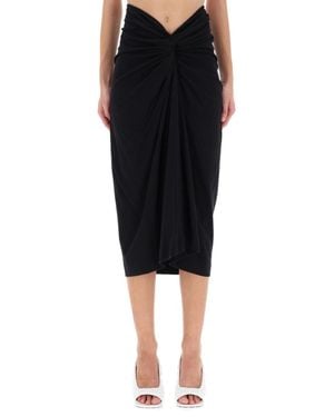 Dries Van Noten Draped "Herchive" Skirt - Black