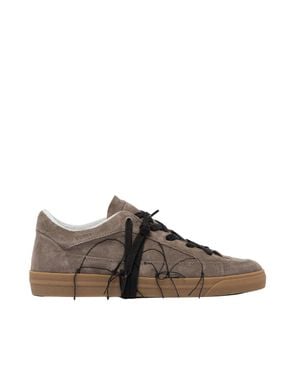 Santha Love Cut Taupe Sneakers - Brown
