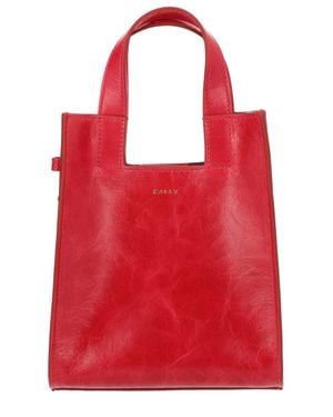 Bally Structured Leather Top-Handle Tote Bag