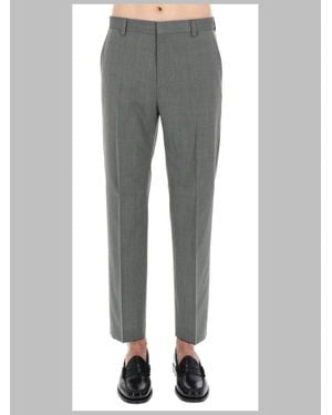 HUGO Virgin Wool Blend Pants - Gray