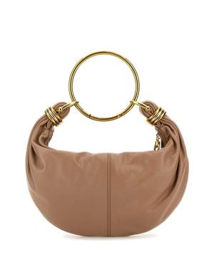 Chloé Bracelet Leather Hobo-Bag - Brown