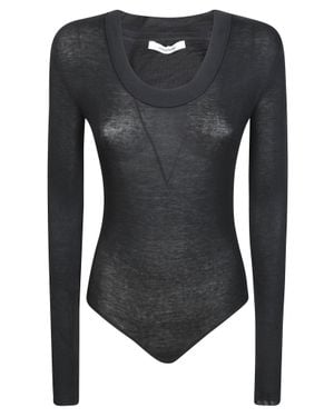 Entire studios Circle Neck Bodysuit - Black