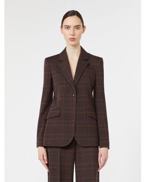 Max Mara Bate Wool-Cotton Jacket - Brown