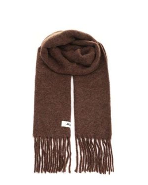 Jacquemus Oversized Fringe Scarf - Brown