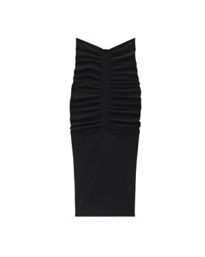 Alexander Wang Ruched Maxi Skirt - Black