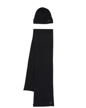 Barbour Wool-Blend Knit Scarf - Black