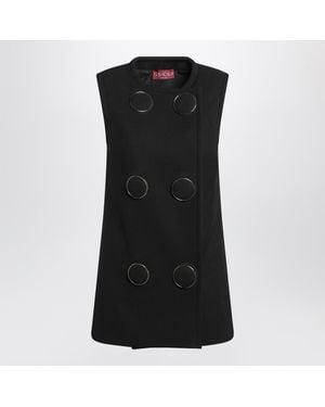 Gucci Vest With Large Buttons - Black