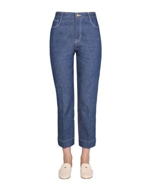 Tory Burch Wide Leg Jeans For - Blue