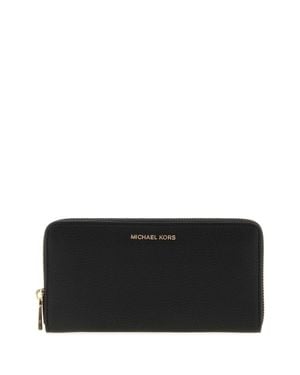MICHAEL Michael Kors Jet Set Leather Wallet - Black