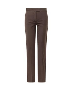 Sportmax Spsguglia Wool-Blend Pants - Brown