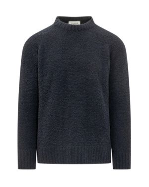 Laneus Boxy Fit Sweater - Blue