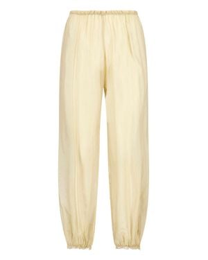 Paloma Wool Weza Semi-Transparent Silk Pants - Natural