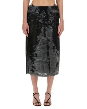 DIESEL Skirt De-Pra-Fse1 - Black