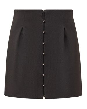 Del Core Mushroom Mini Skirt - Black