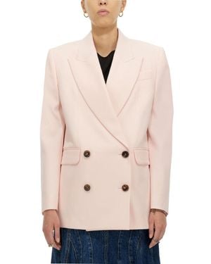 McQueen Double Breasted Blazer - Natural