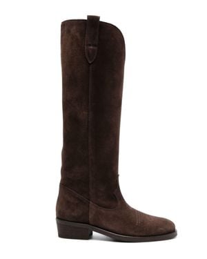 Via Roma 15 Luxurious Goat Skin Boot - Brown