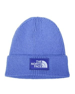 The North Face Logo Box Cuffed Beanie - Blue