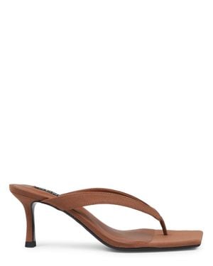 Senso Leather Heels With Resin Outsole (Ss26) - Brown