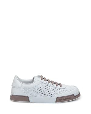 Dolce & Gabbana Luxe Leather Francesina Sneakers - White