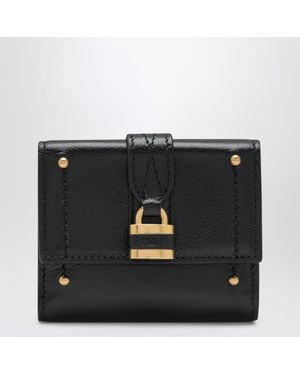 Chloé Mini Paddington Trifold Leather Wallet - Black