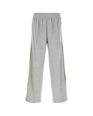 Gucci Cotton Blend Sweatpants - Gray