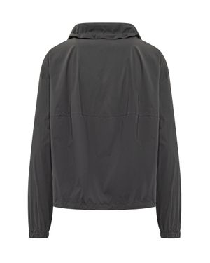Herno Lightweight Hooded Jacket With Drawstring - Gray