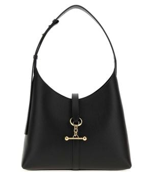 Strathberry Kite Mini Leather Shoulder Handbag - Black