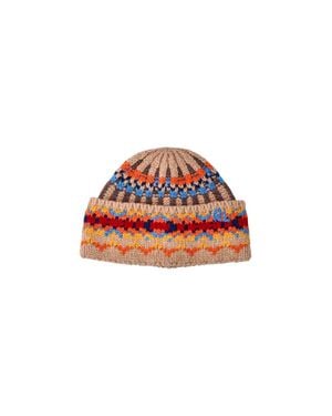 Polo Ralph Lauren Patterned Knit Beanie Hat - Red