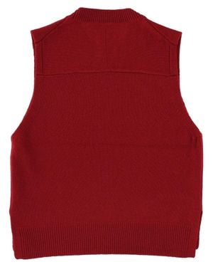 Maison Kitsuné Maison Kitsuné Wool Vest - Red