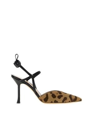 Fendi Printed Leather Animal-Pattern Pumps With 10 Cm Heel - Multicolor