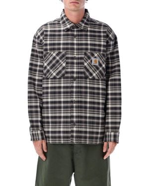 Carhartt Lightweight Checkered Overshirt Jac - Gray