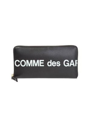 COMME DES GARÇONS PLAY Large Wallet With Iconic Logo - Black