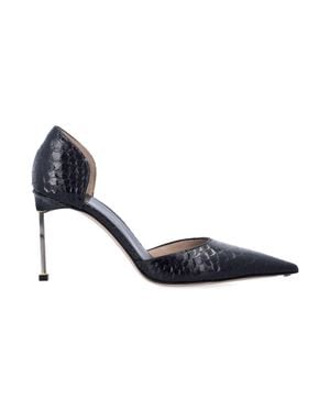 Tom Ford Printed Python Leather Pumps - Blue