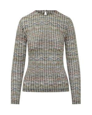 Missoni Caperdoni Crewneck Knit Sweater - Gray