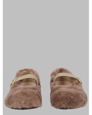 Birkenstock Suede Sandals With Contoured Footbed - Brown